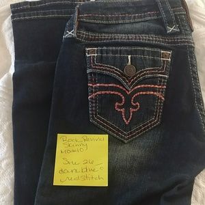 Rock revival
Skinny jeans model 10
 Size 26
Dark b
